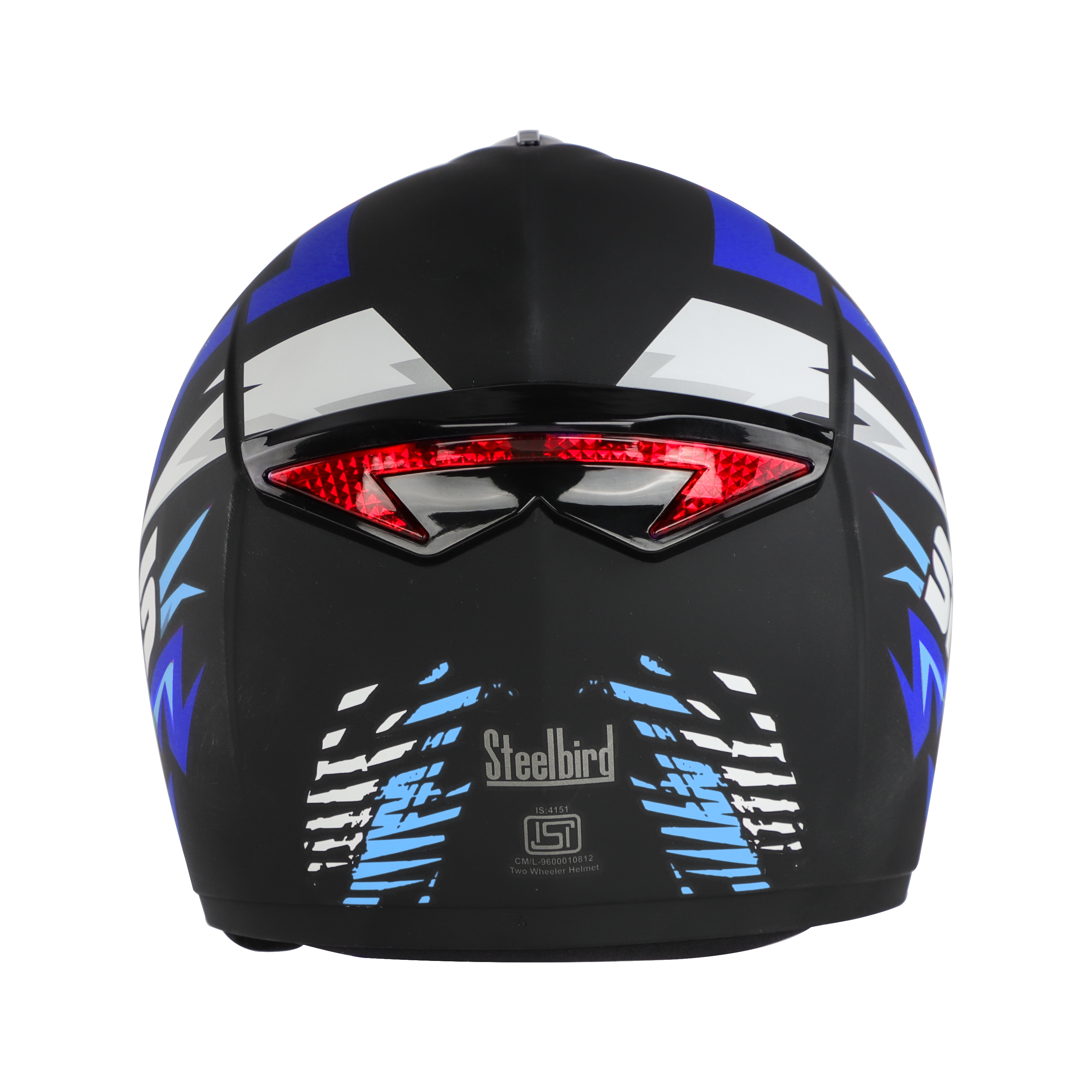 SBH-34 Sports Reflective Glossy Black With Blue